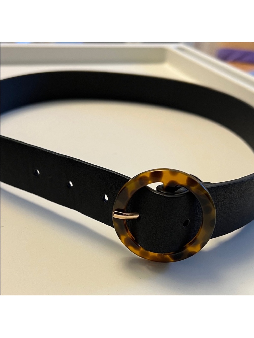 Dynamite • Women’s XS/S • Black Belt • Tortoiseshell Buckle •